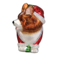 Ornament - Holiday Santa Corgi