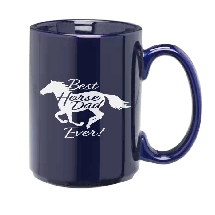 Large ceramic mug. These fun mugs will keep horses on your mind all day long! A great gift for a fellow horse lover as well!