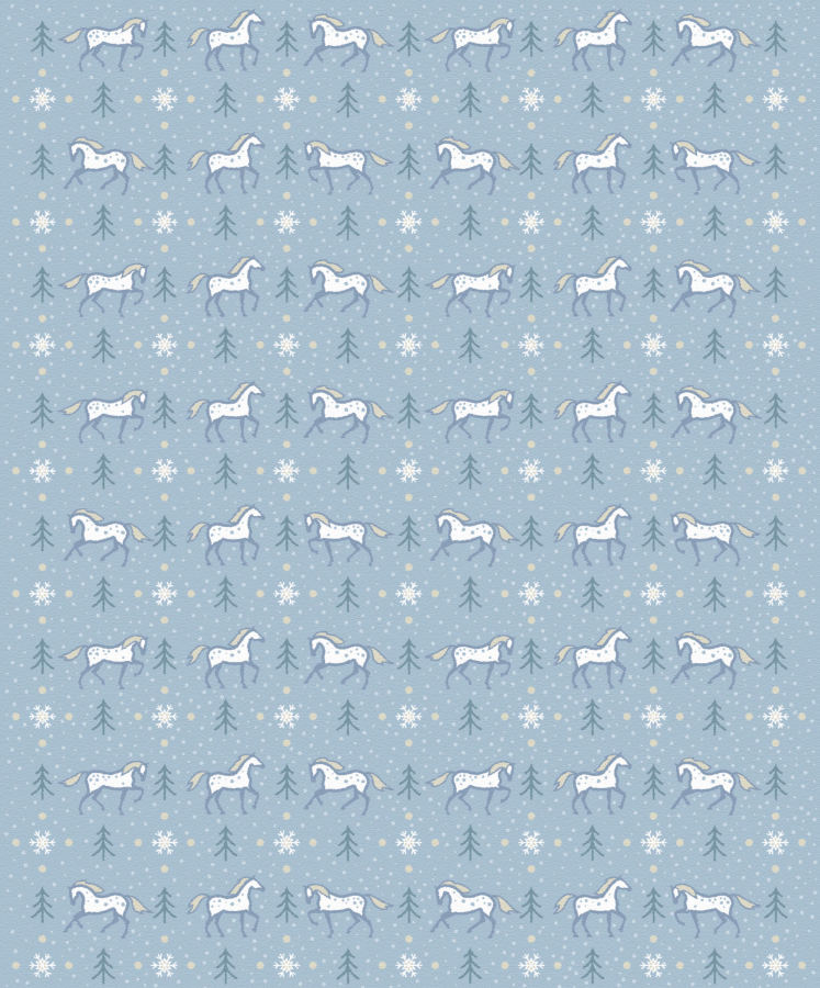 Snowy Pines Throw Blankets