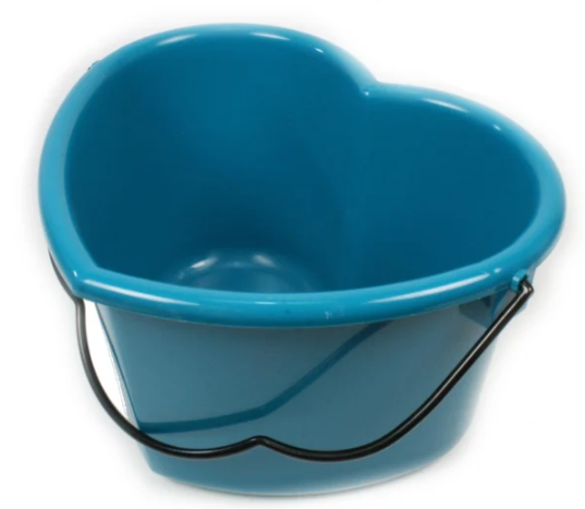 Heart Pail, 6 Qt in Turquoise