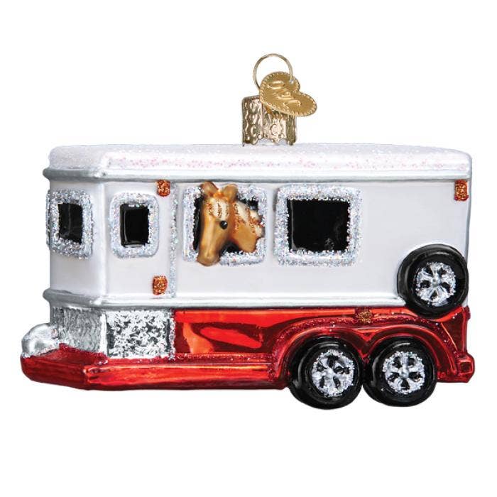 Ornament - Horse Trailer 4"
