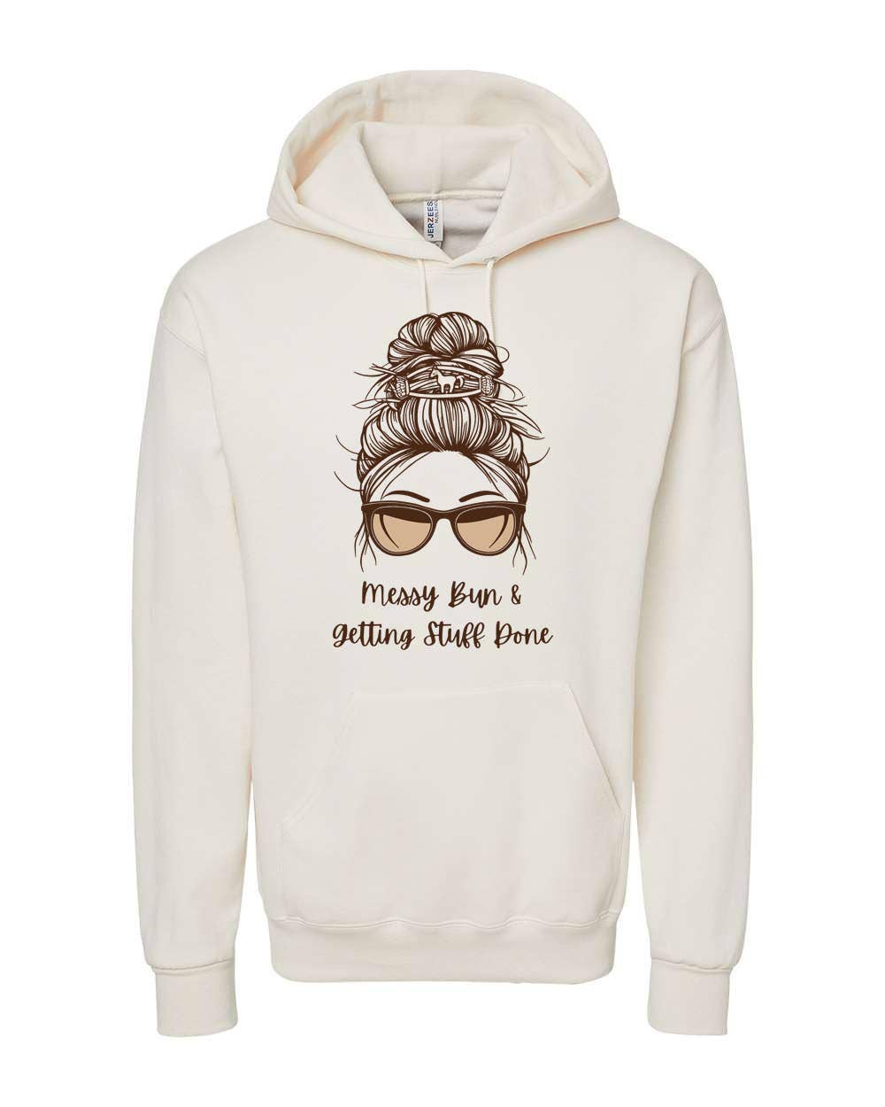 Messy Bun Getting Stuff Done Sweatshirt, 2X Large