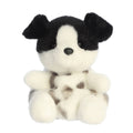 5" Plush Snorkels Black & White Dog Palm Pal
