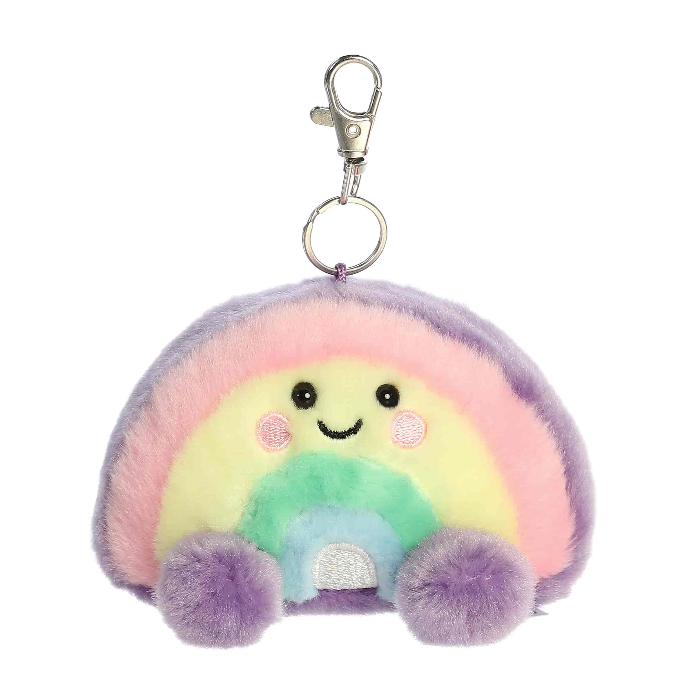 4" Plush Vivi Rainbow Palm Pals Clip-On