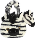 8" Plush Fuzzy Face Zebra Fancy Pals