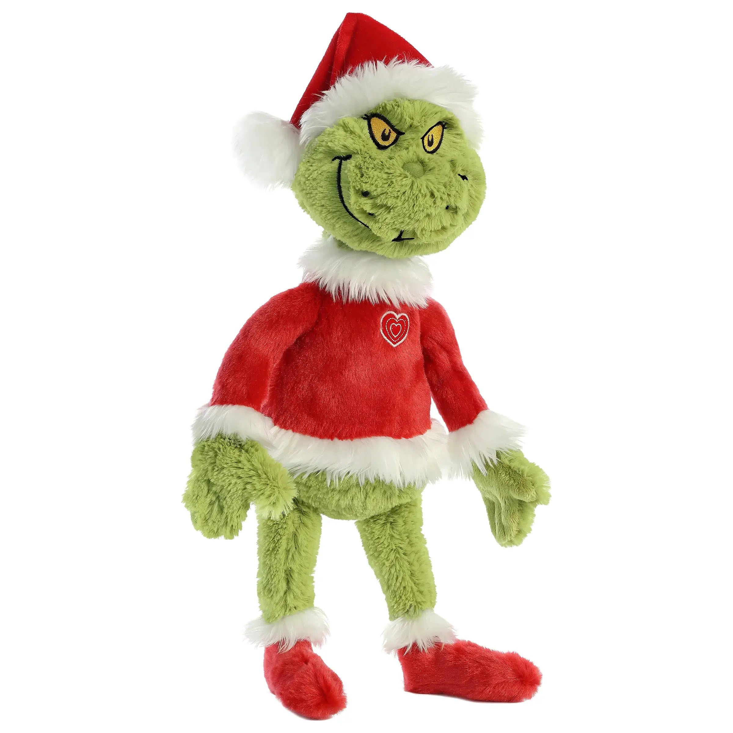 16" Plush Grinch Santa