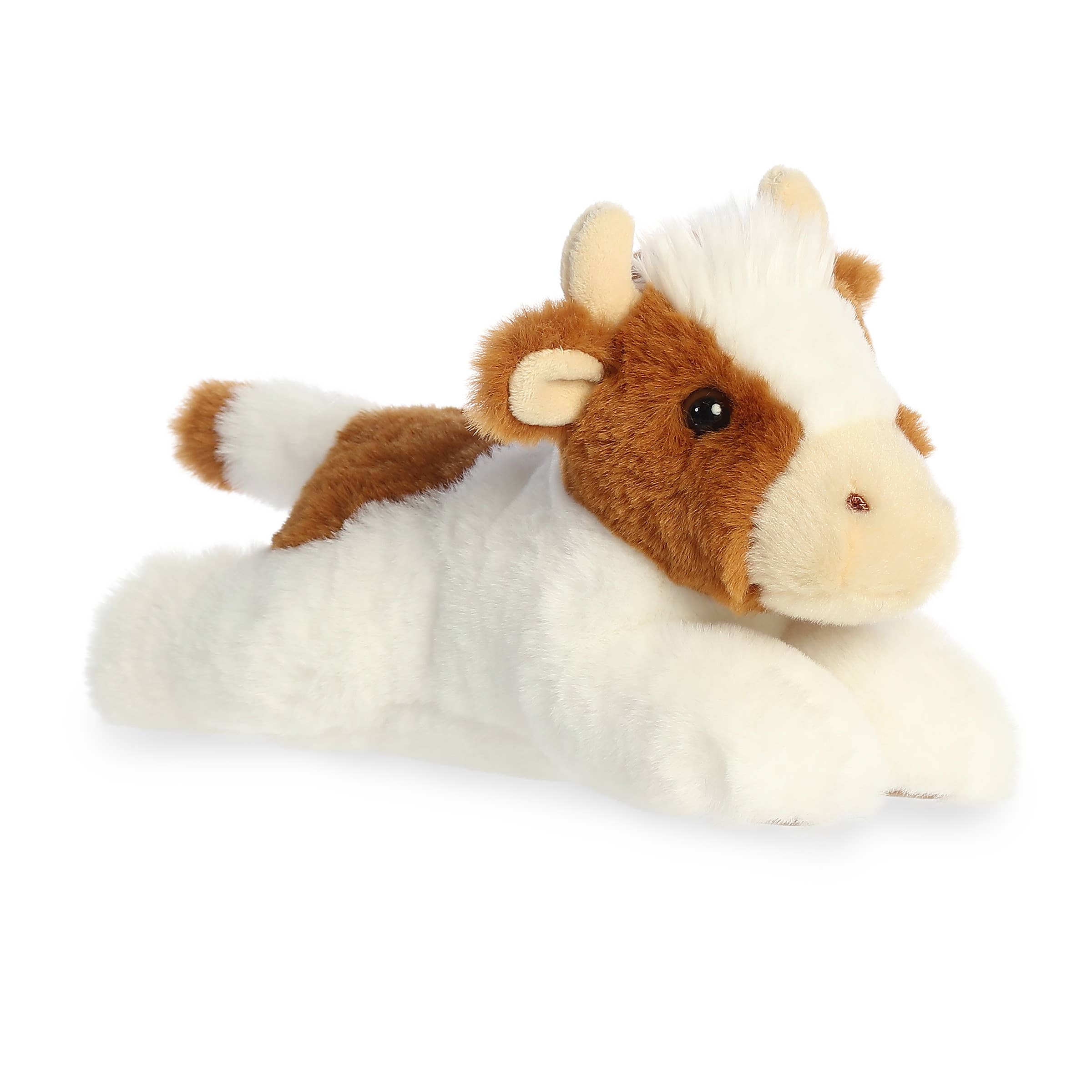 8" Plush Mini Flopsie Grazy Guernsey Cow