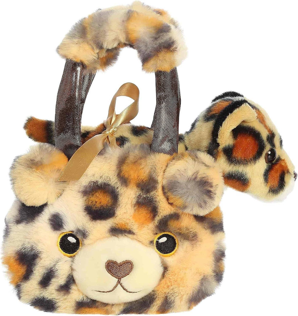 8" Plush Fuzzy Face Jaguar Fancy Pals