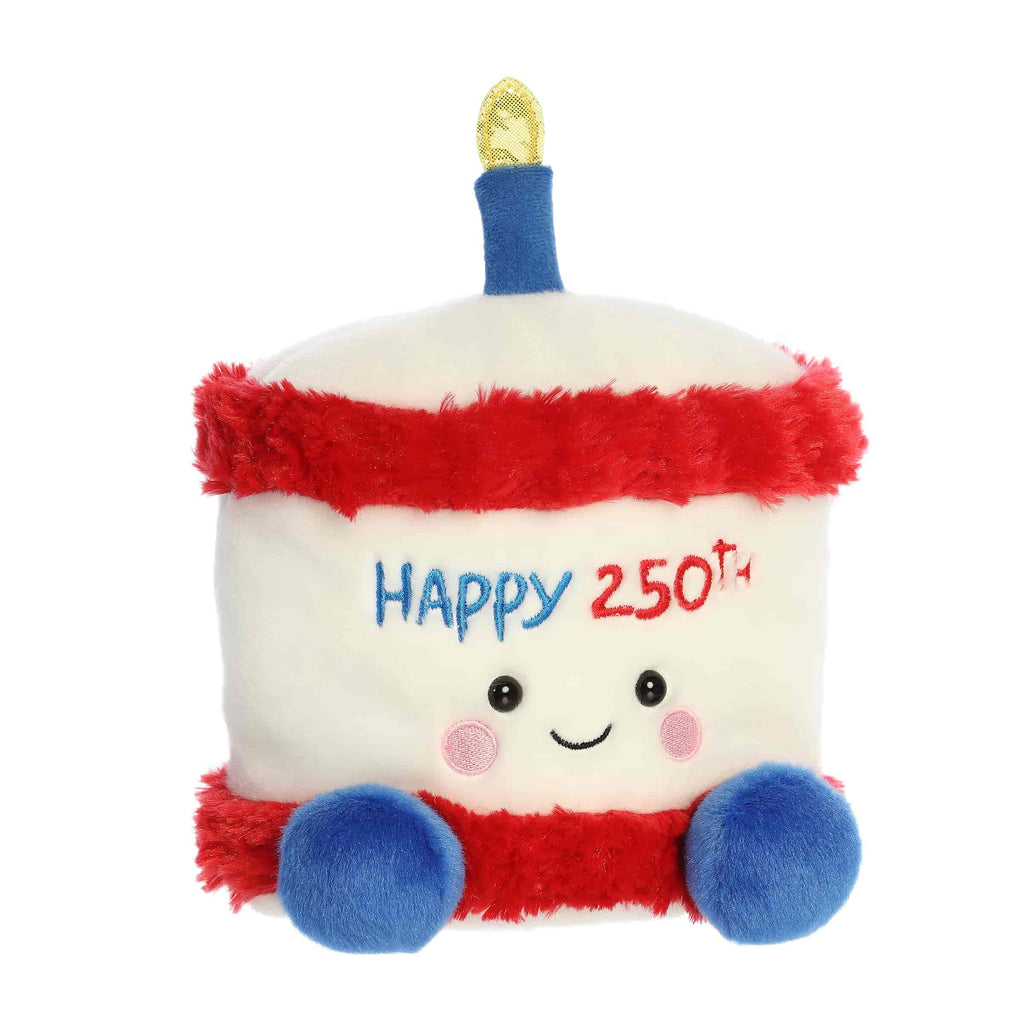 5" Plush America B'Day Cake Palm Pal
