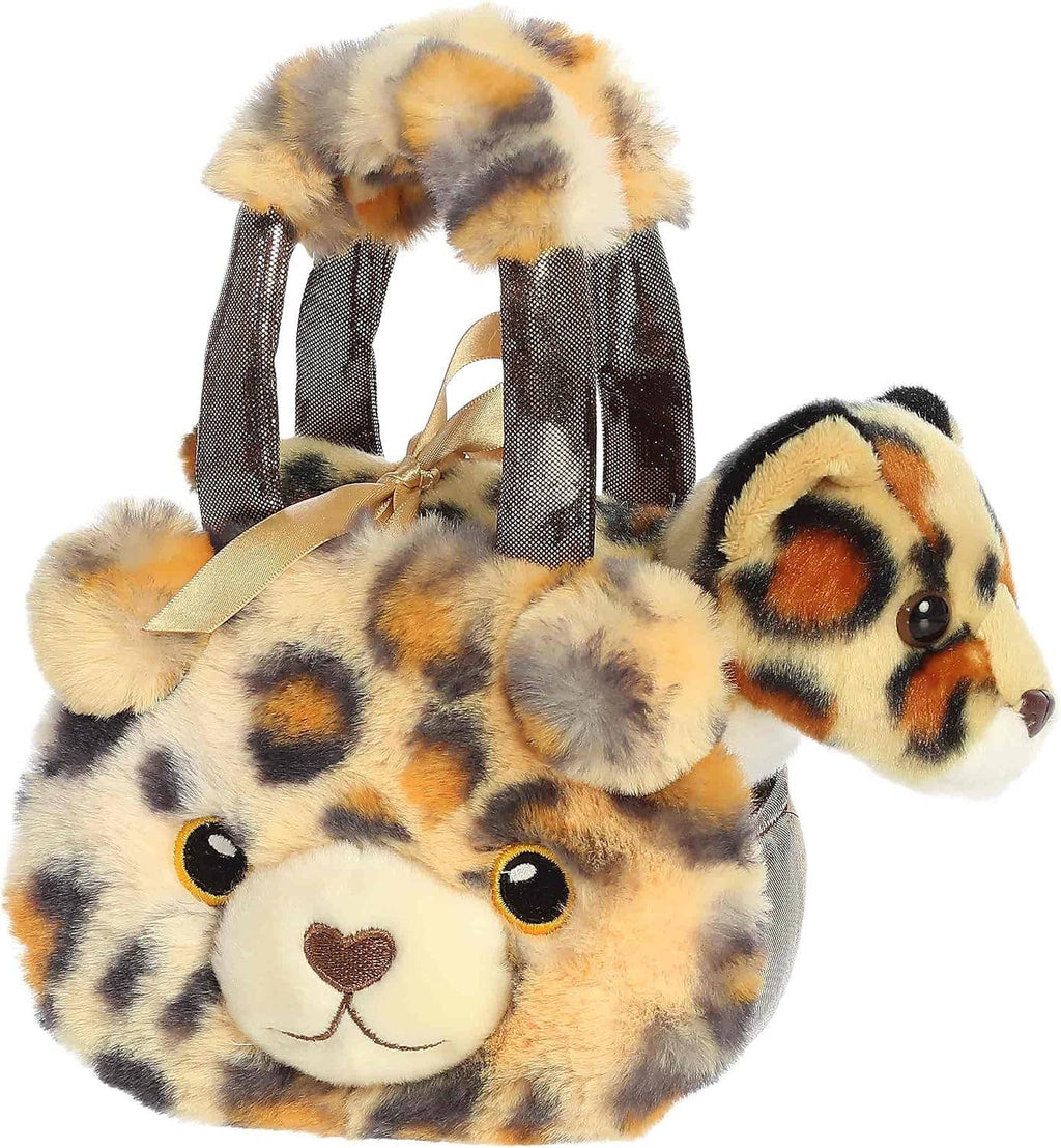 8" Plush Fuzzy Face Jaguar Fancy Pals