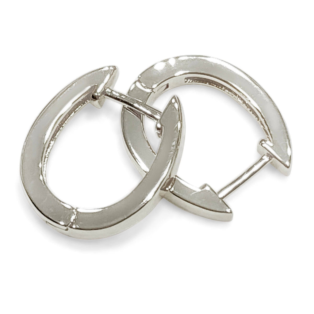 Horseshoe Hinge Earrings, Gold Plated