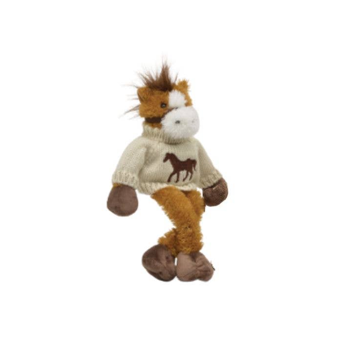 16" Plush Horse in Sweater