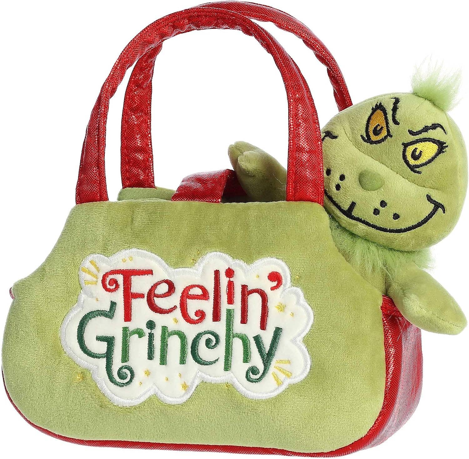 8" Plush Feeling Grinchy Plush Purse