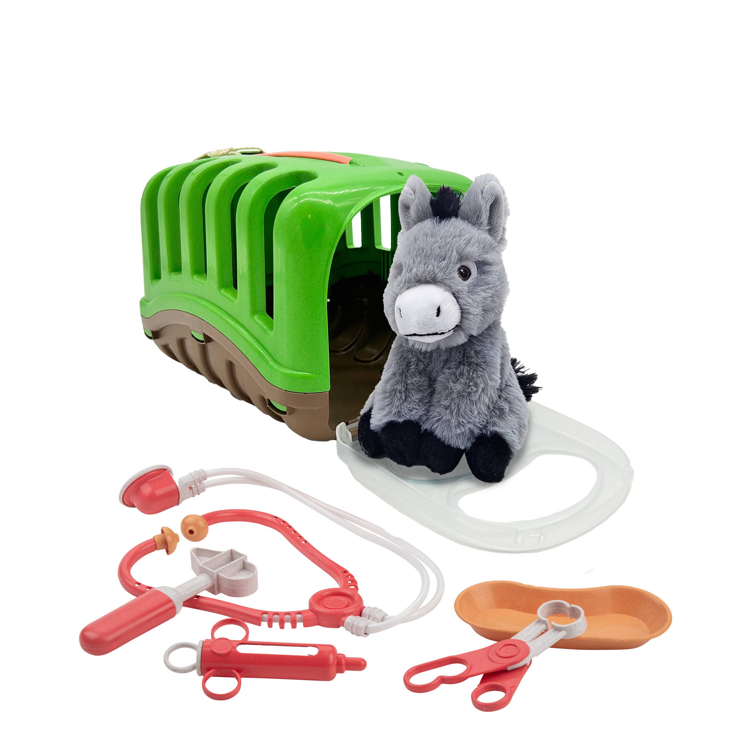 Plush Donkey Veterinary Set