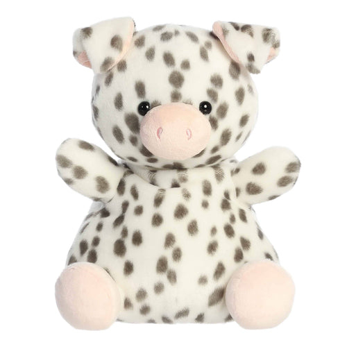 13" Plush Piggles Spotted Pig Party-Sized Palm Pals