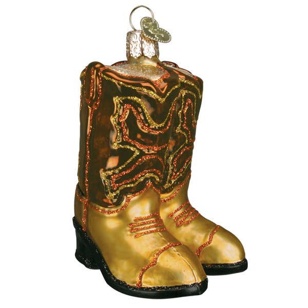 Ornament - Cowboy Boots, 3.5"