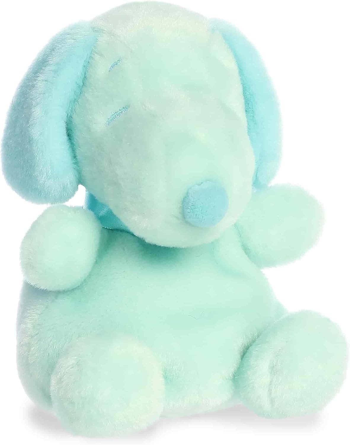 5" Plush Snoopy Color Collection Palm Pals Light Blue Teal