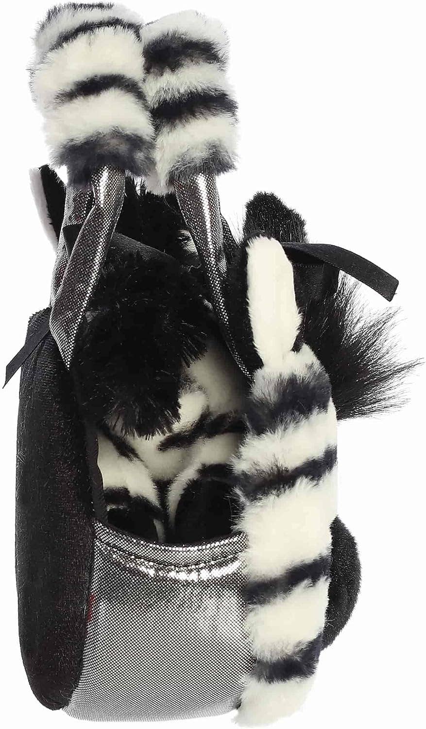 8" Plush Fuzzy Face Zebra Fancy Pals