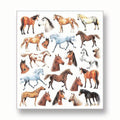 Horses & Horseheads Stickers, Order Multiples of 6