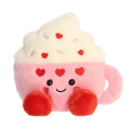 5" Plush Harper Heart Latte Palm Pal
