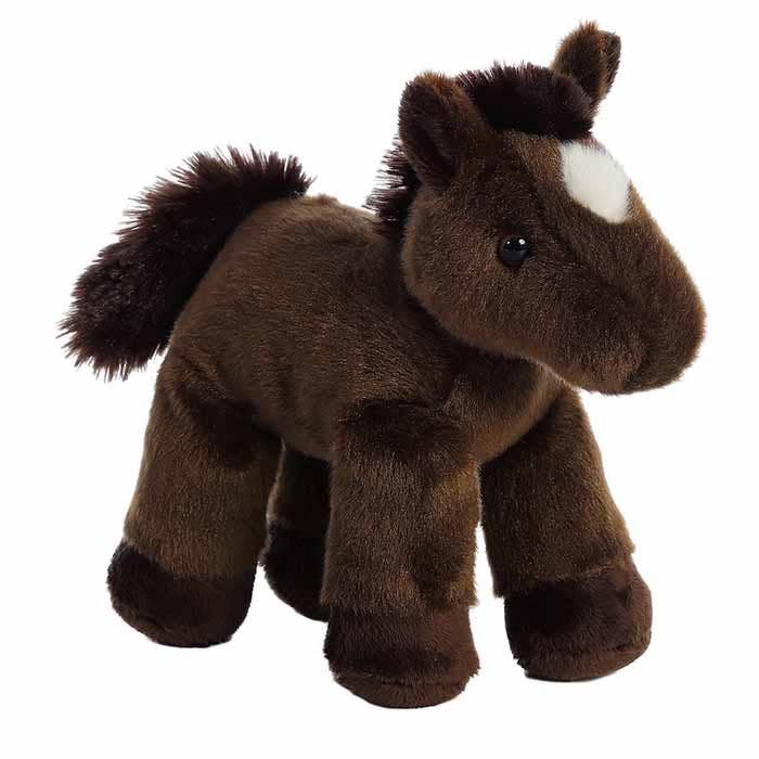 8" Plush Mini Flopsie Chestnut Horse