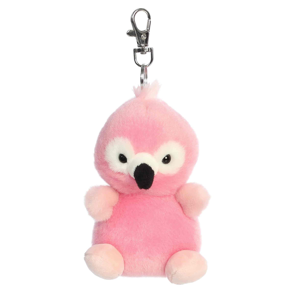 4" Plush Pinky Flamingo Palm Pals Clip-On