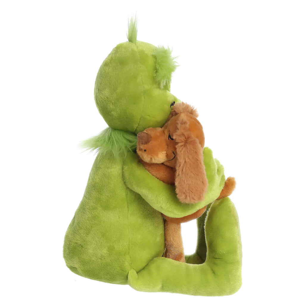 12" Plush Grinch and Max Holiday Hugs