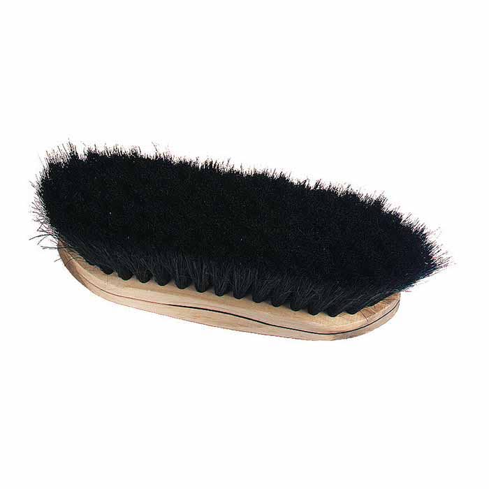 Full Size, Black 2" Horsehair Poly Brush, Soft Bristles