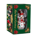 Ornament Gift Box Clear Lid Folded Flat
