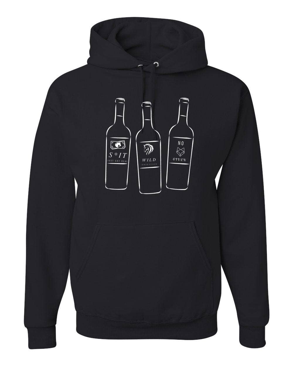 Wine Bottle Trio Sweatshirt, 2X Large