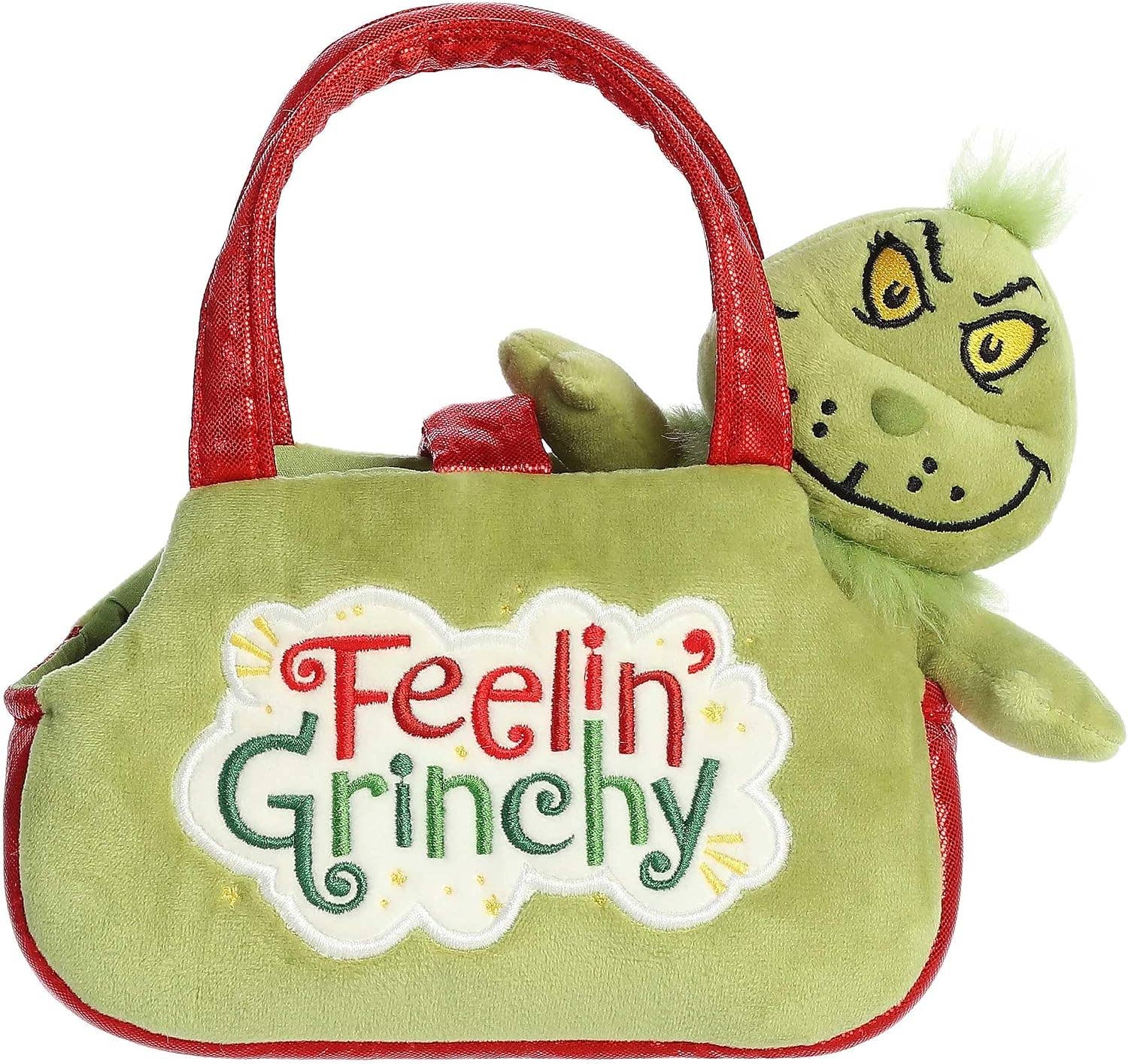 8" Plush Feeling Grinchy Plush Purse