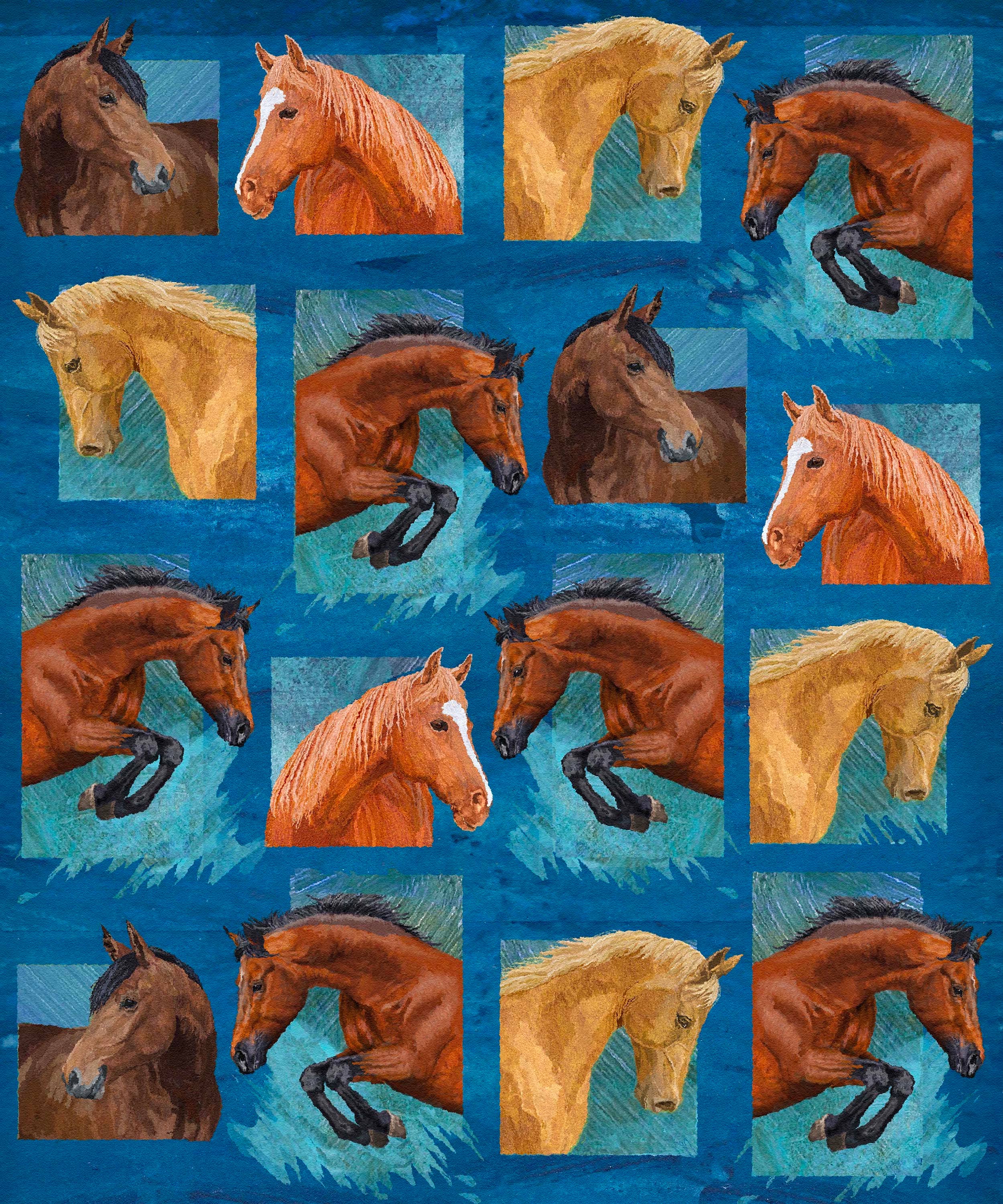 Sport Horses Throw Blanket 60" x 72"