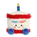 5" Plush America B'Day Cake Palm Pal