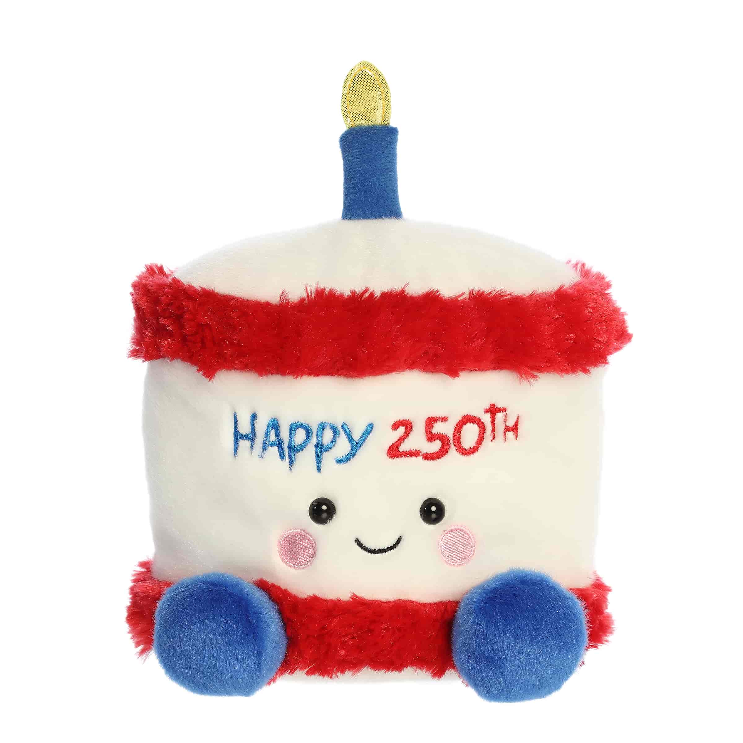 5" Plush America B'Day Cake Palm Pal