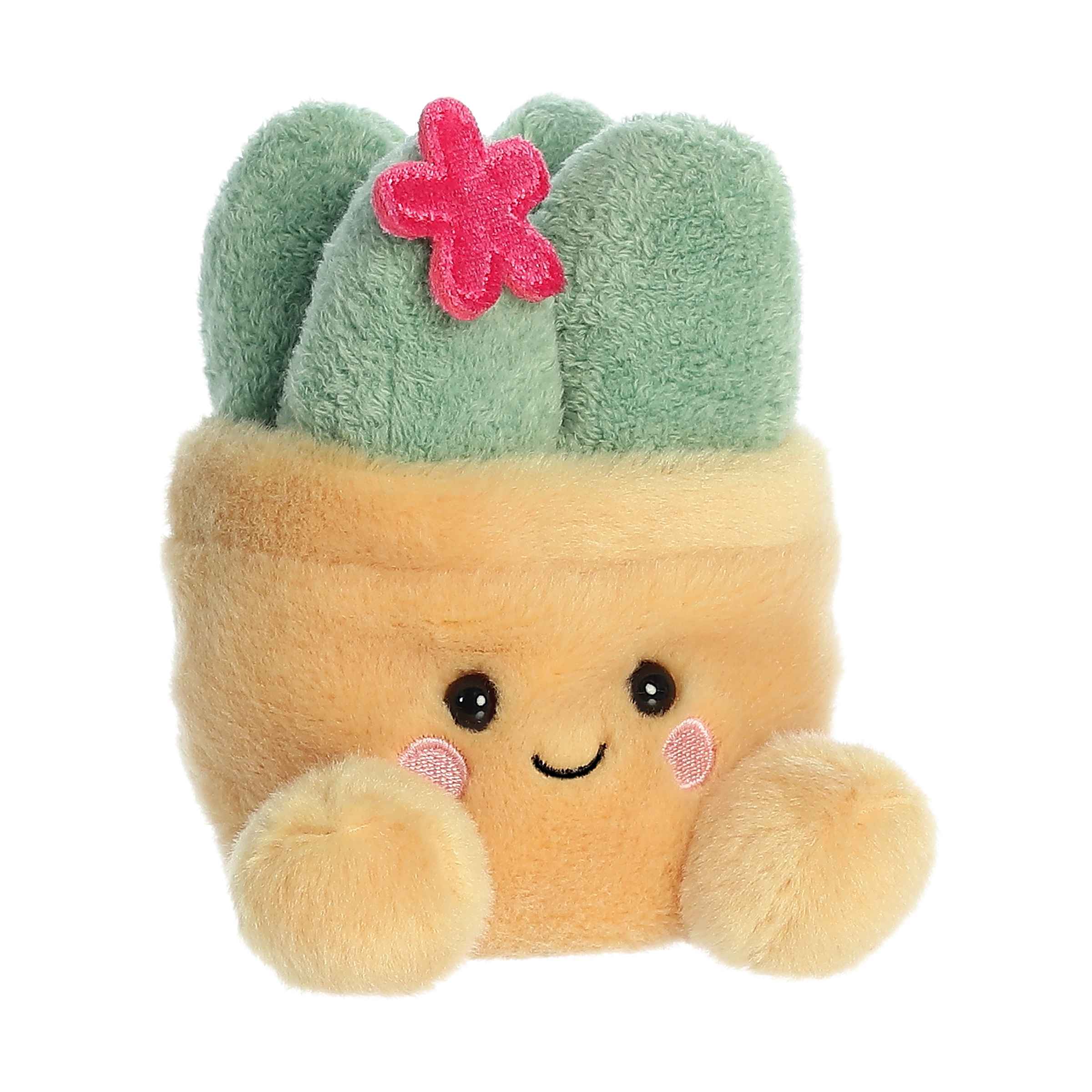 5" Plush Seyla Succulent Tan Pot Palm Pal