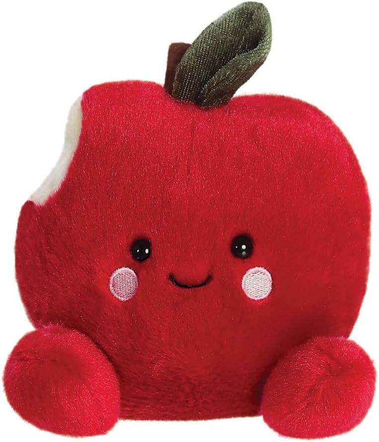 5" Plush Crisp Red Apple Palm Pals