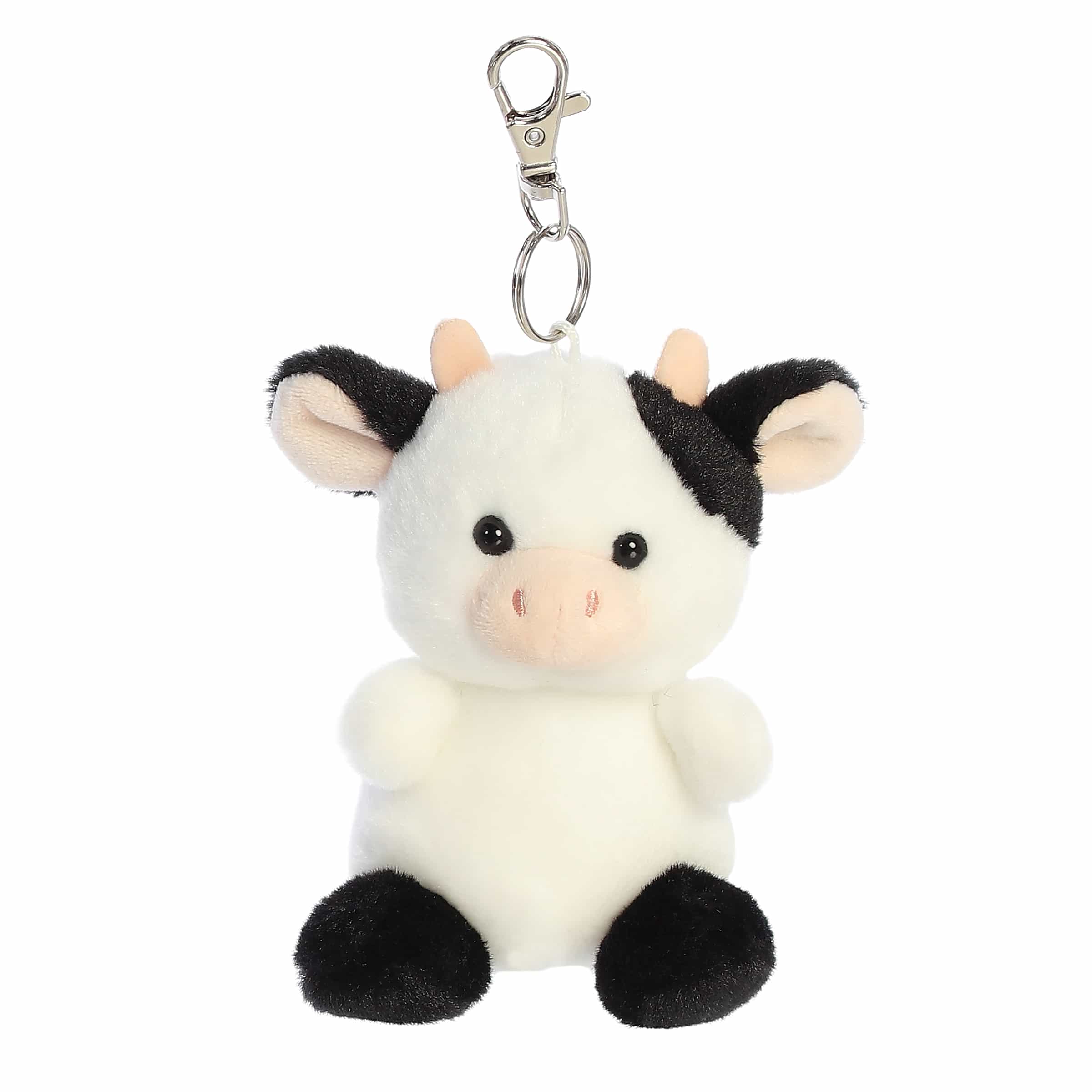 4" Plush Sweetie Cow Palm Pals Clip-On