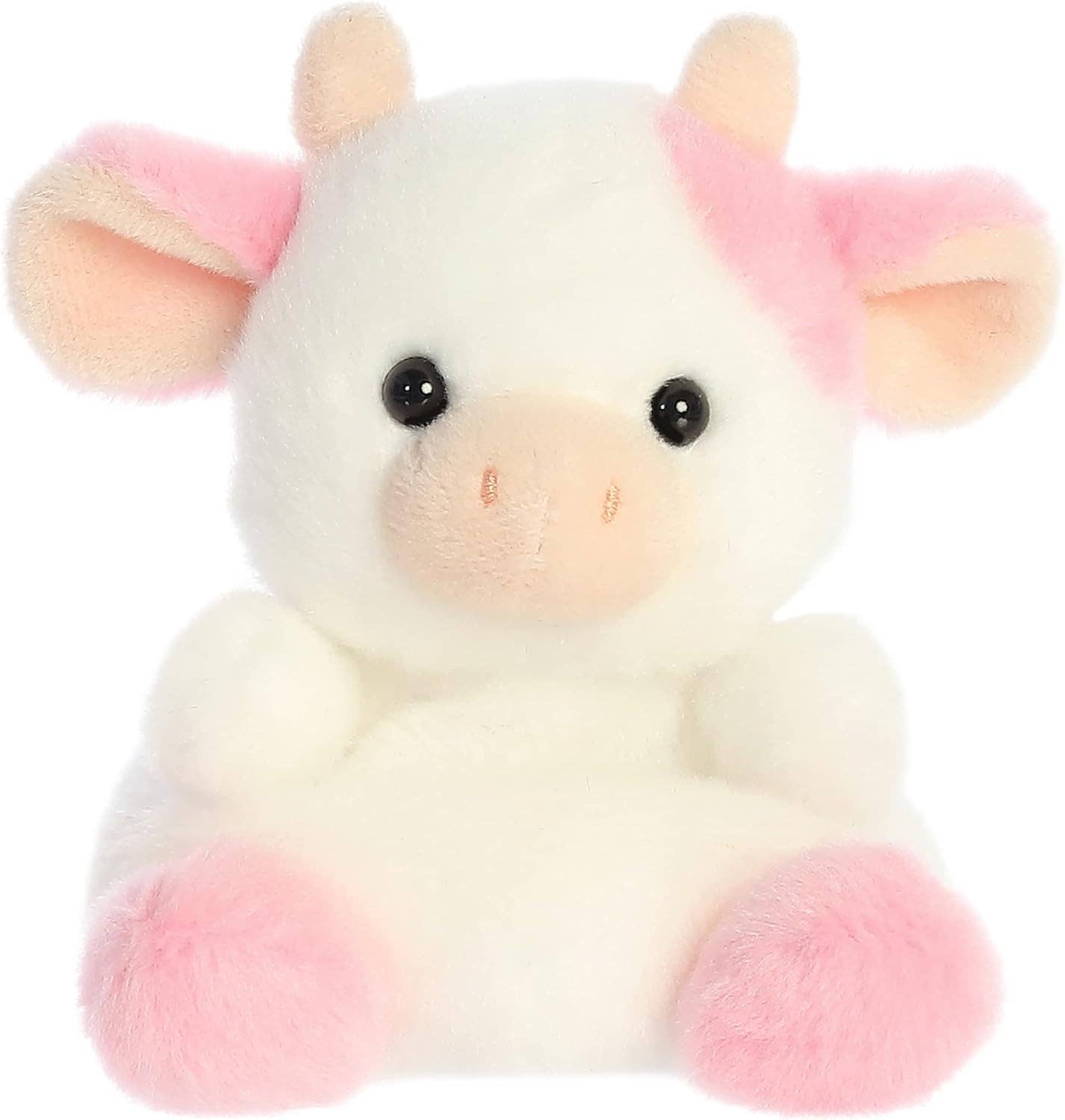 5" Plush Belle Strawberry Cow Palm Pal