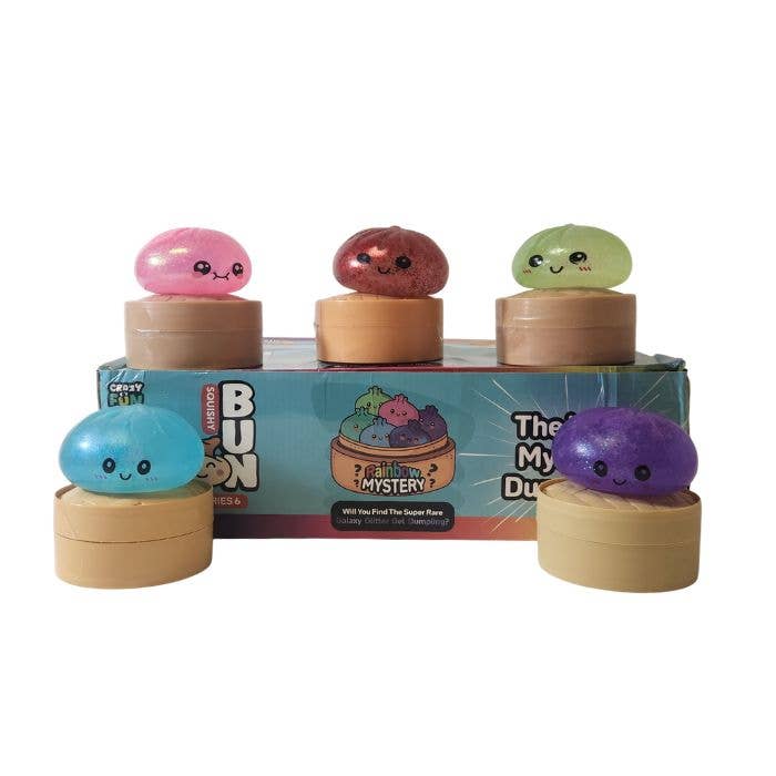 3.5" Glitter Dumpling Squishy, Display of 12