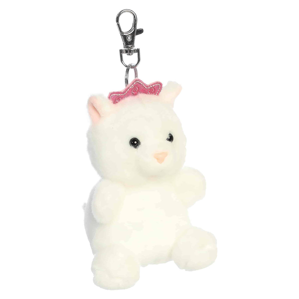4" Plush Priscilla Princess Kitty Palm Pals Clip-On
