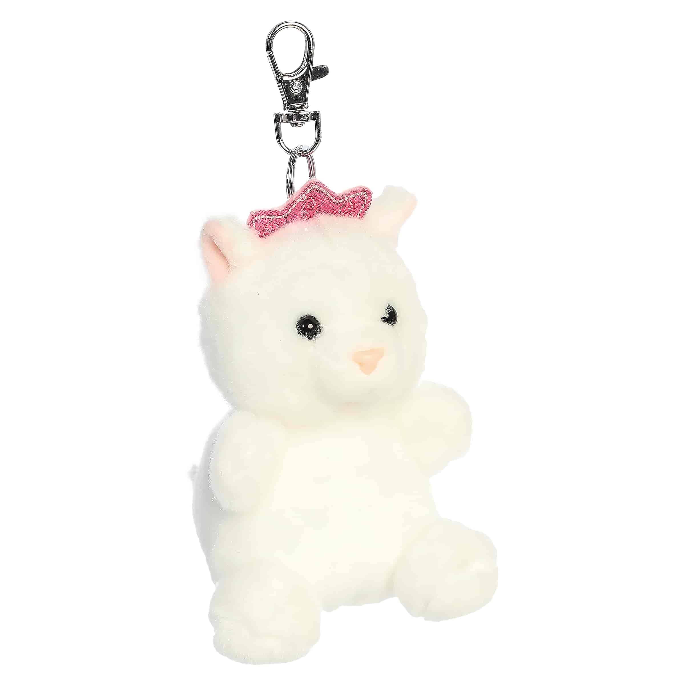 4" Plush Priscilla Princess Kitty Palm Pals Clip-On