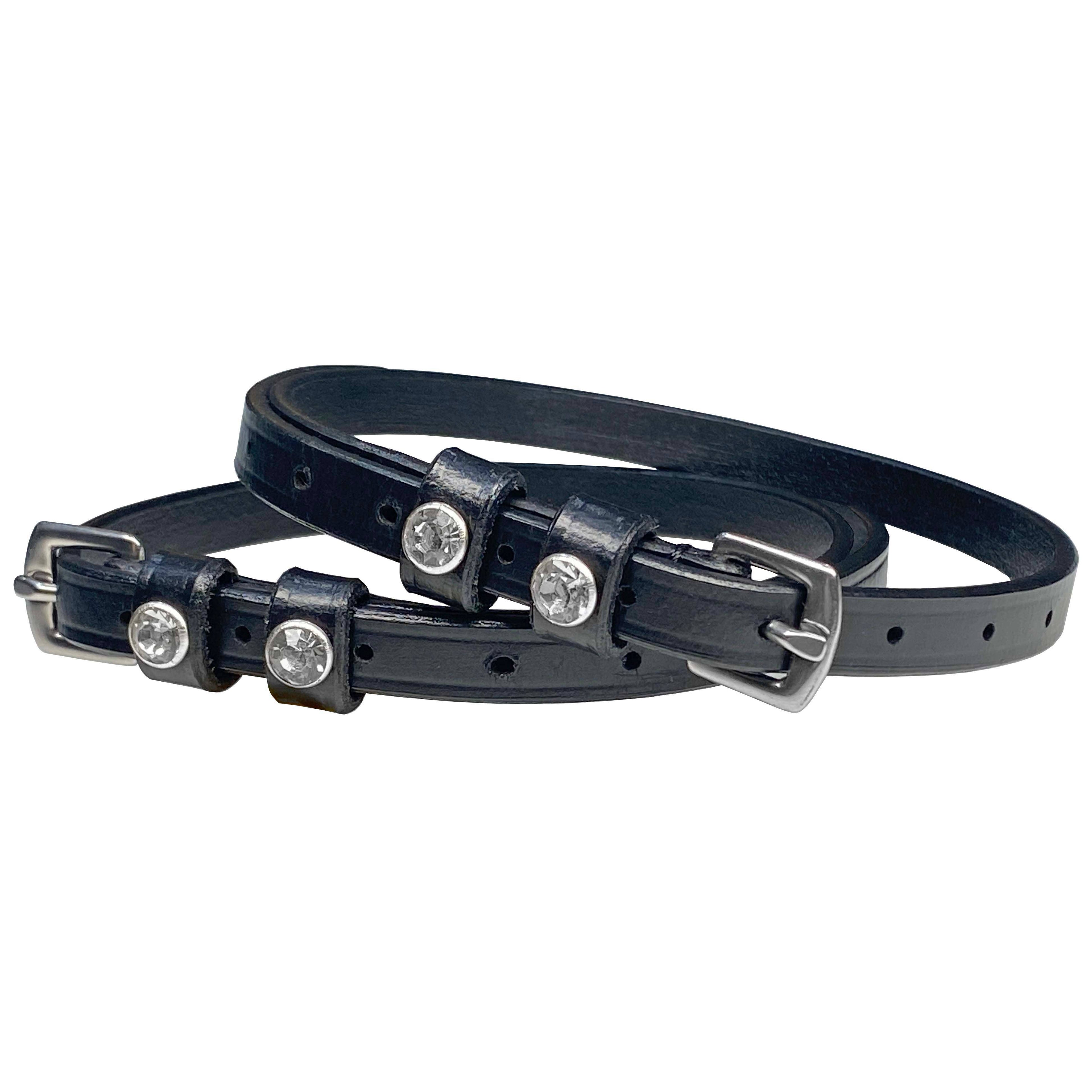 Brooklyn Spur Strap with Crystal Accents, Child 3/8" X 14"