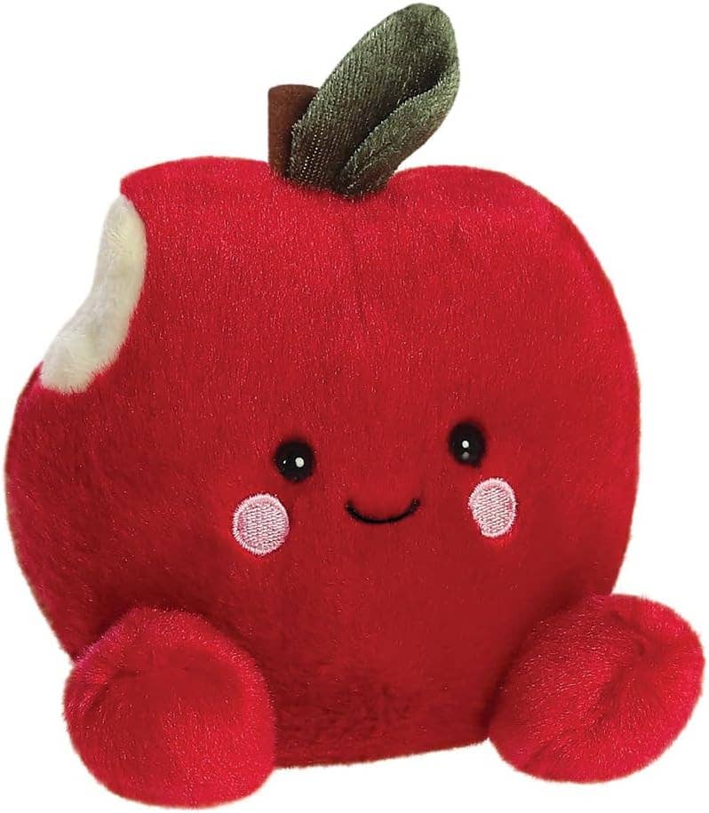 5" Plush Crisp Red Apple Palm Pals
