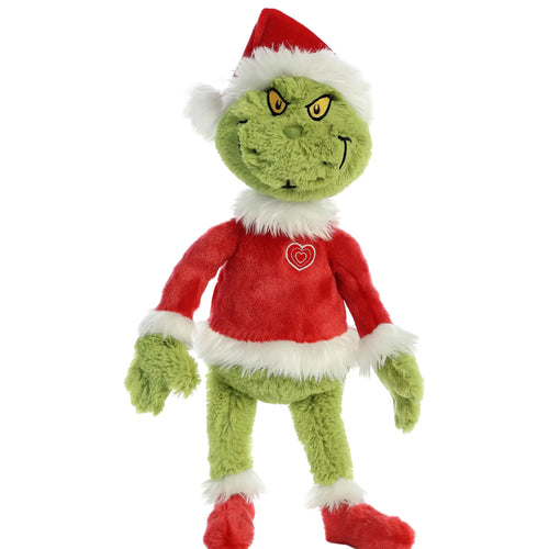 16" Plush Grinch Santa