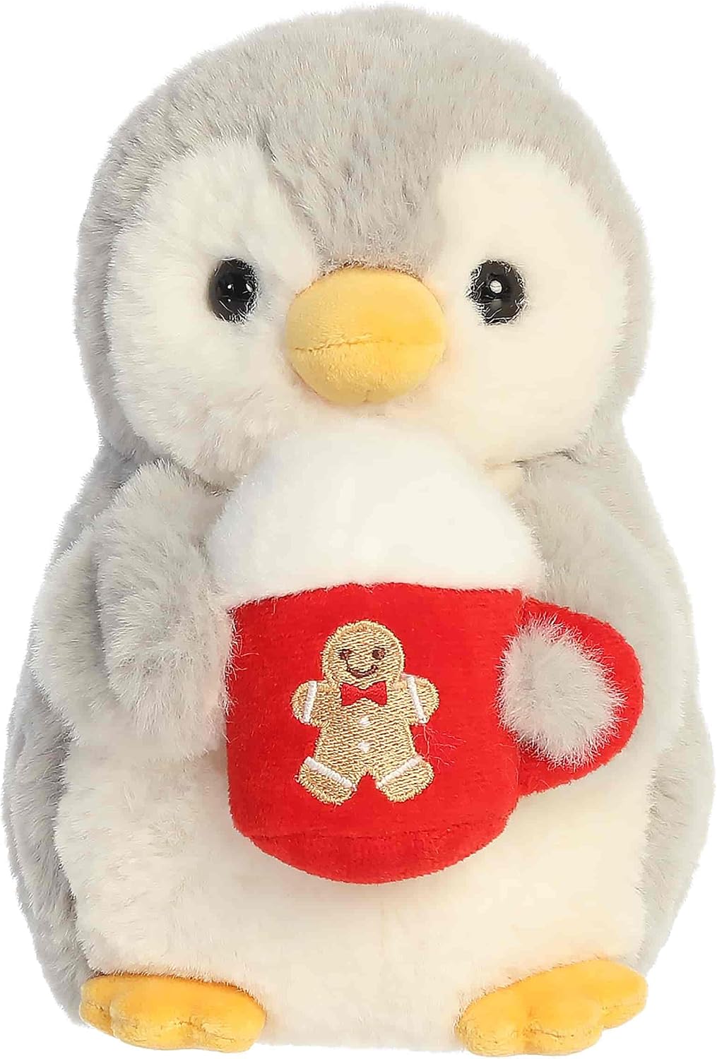 8" Plush PomPom Gingerbread Cocoa Penguin