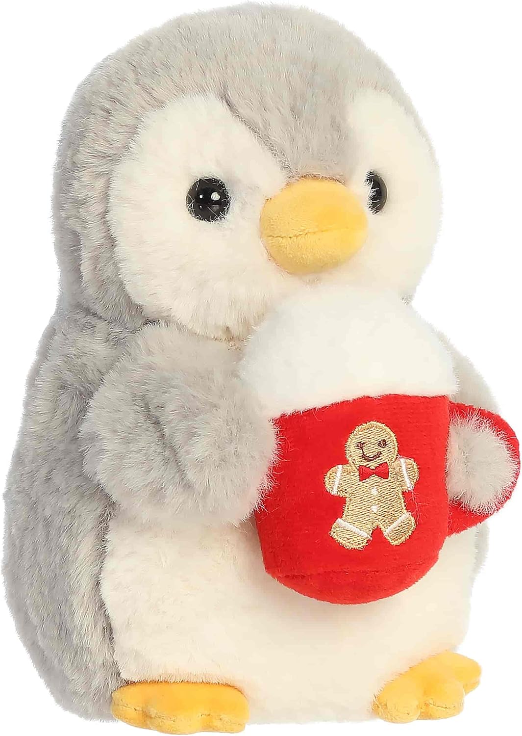 8" Plush PomPom Gingerbread Cocoa Penguin