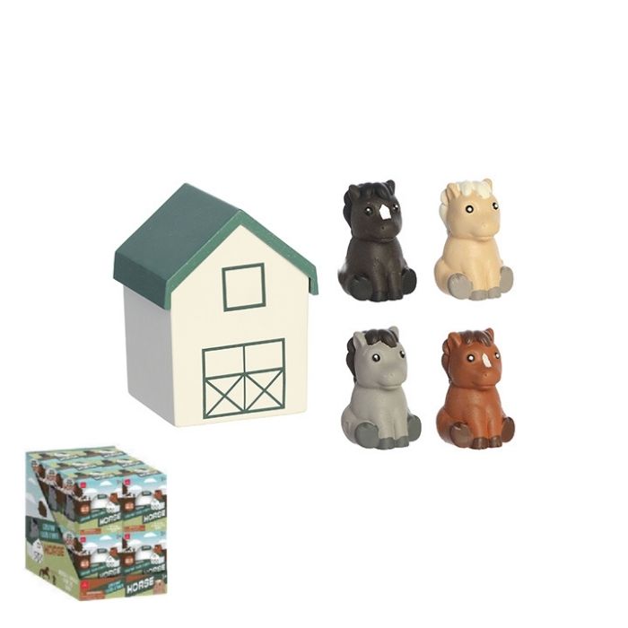 2.75" Grow Horse Stable, Display of 12