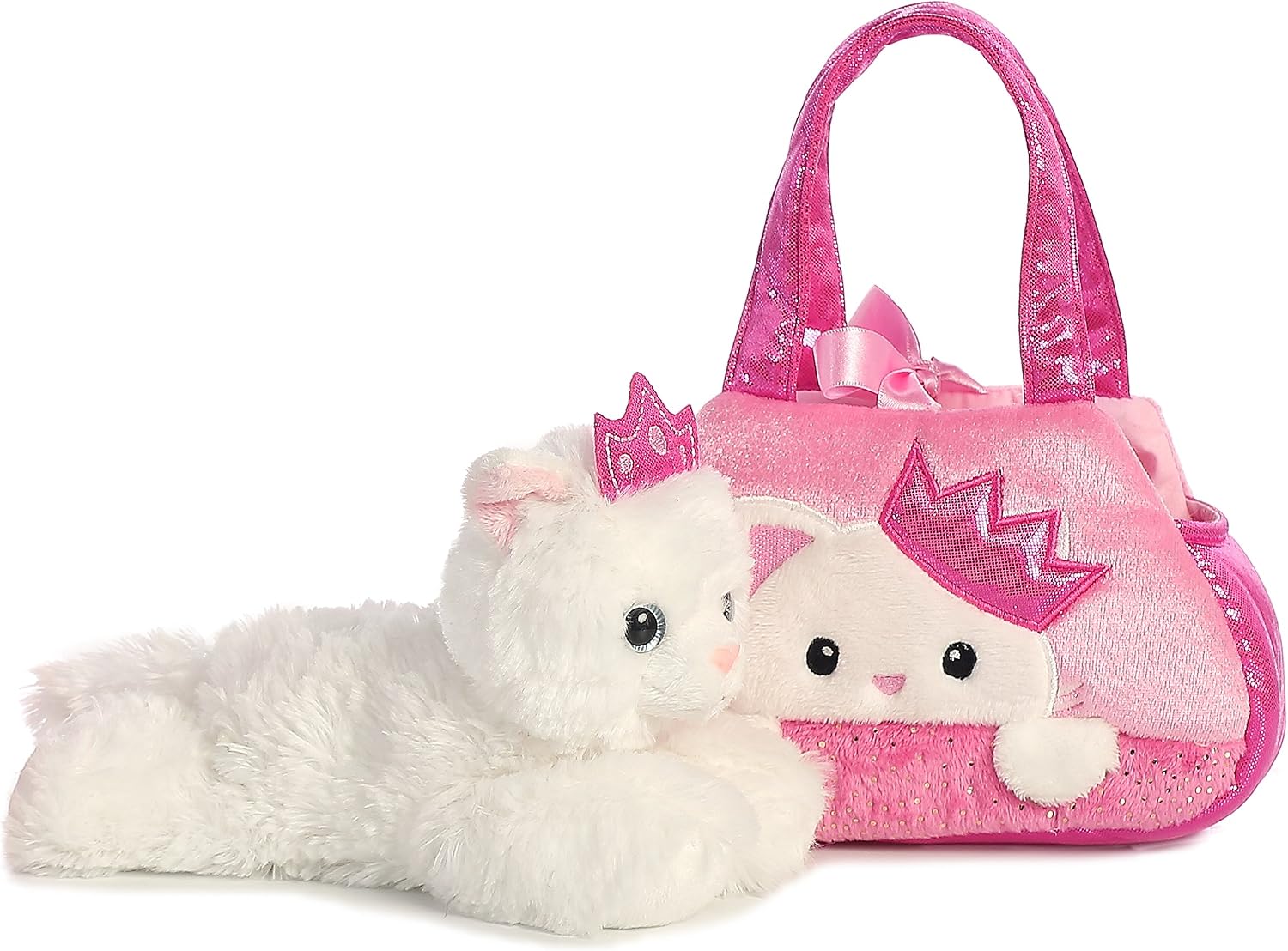 8" Plush Peek-A-Boo Princess Kitty Fancy Pals