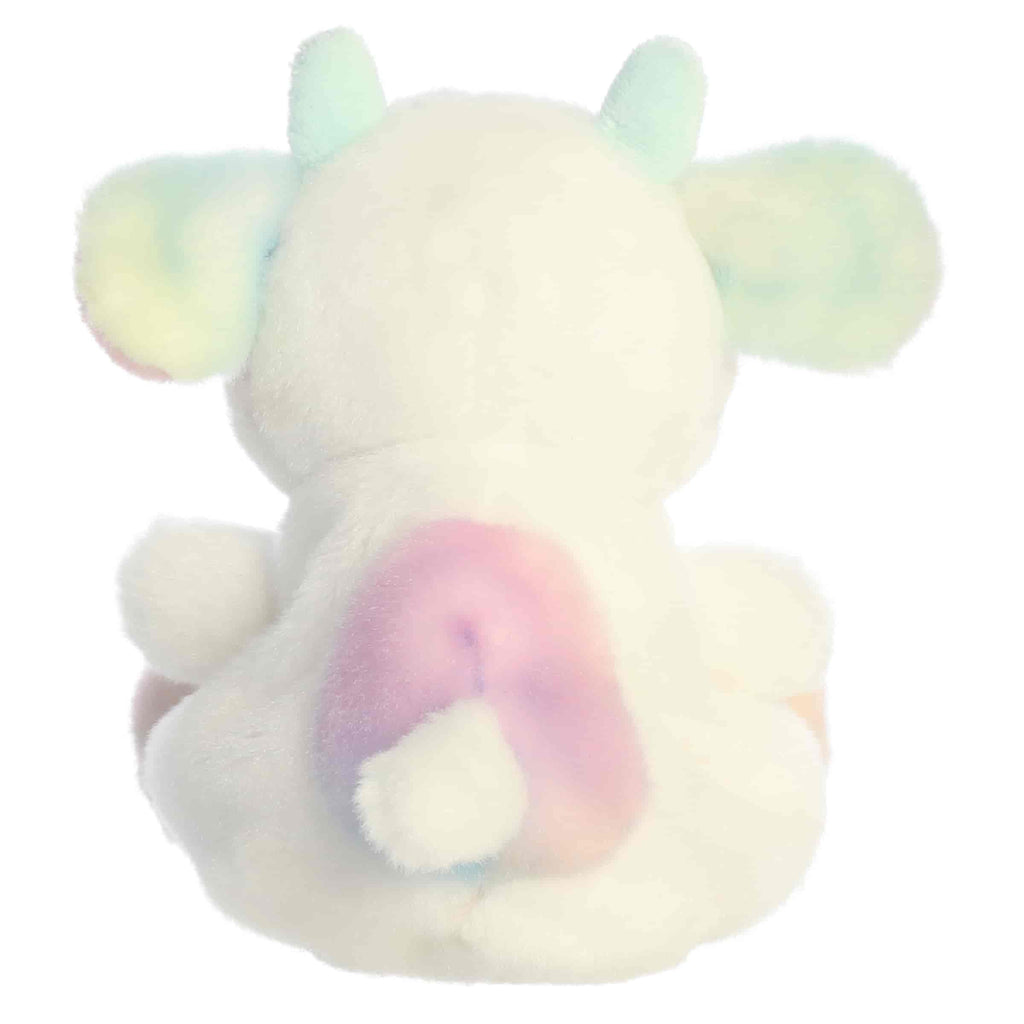 5" Plush Georgia Rainbow Cow Palm Pals