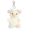 4" Plush Georgia Rainbow Cow Palm Pals Clip-On